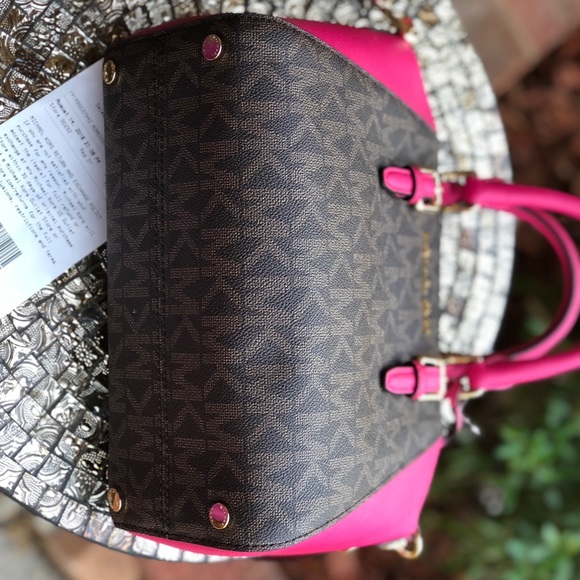 Michael kors medium Ciara crossbody bag brown/pink - Picture 7 of 8